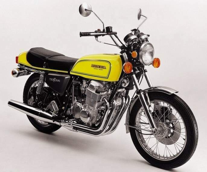 1976 Honda 750F yellow